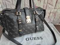 дамска чанта GUESS,черна с две дръжки,гес