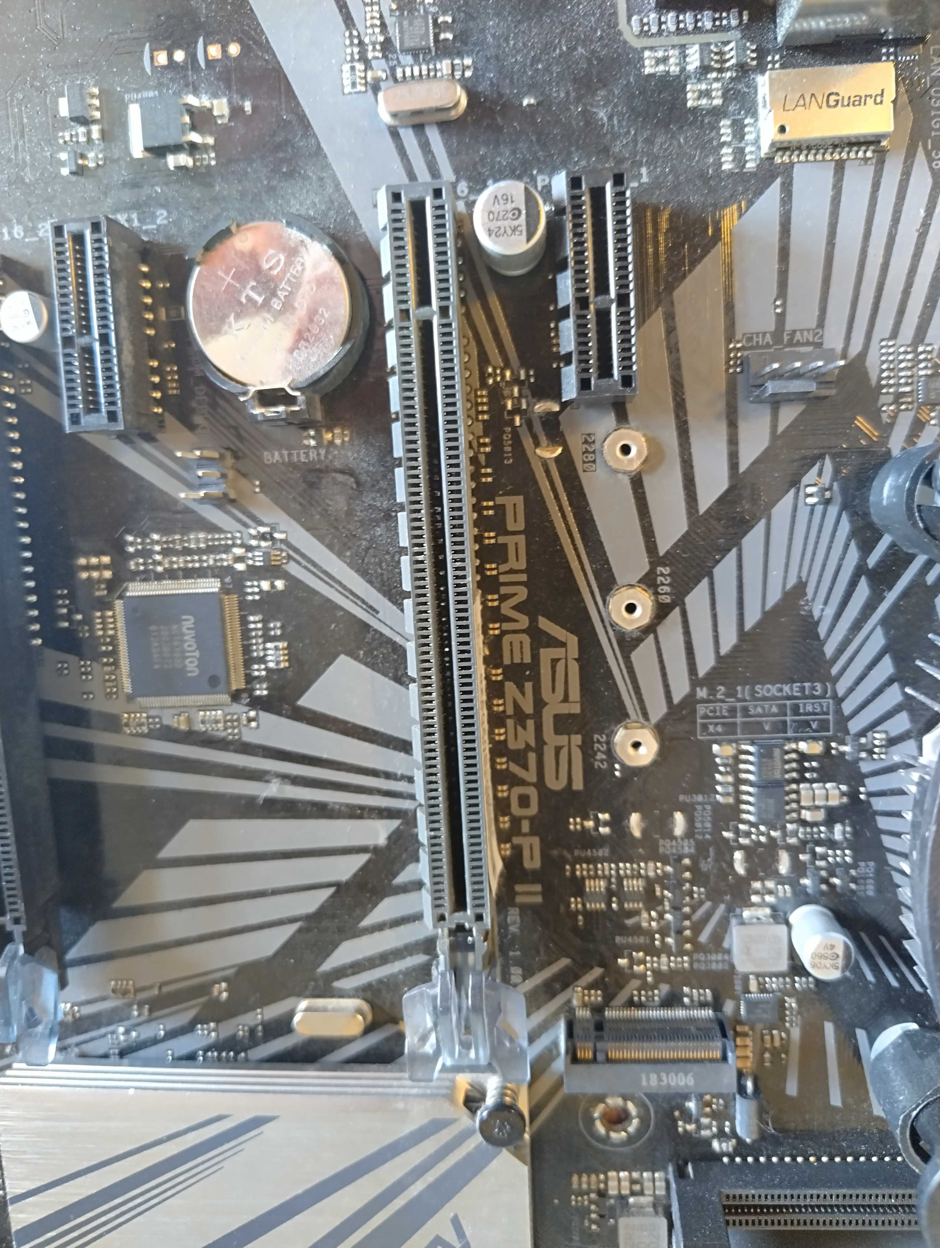 Дъно Аsus prime z370-p ii + процесор i5 9400f