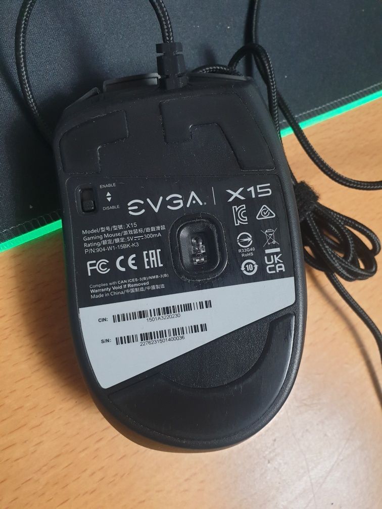 Mouse Evga x15, 16000 dpi, butoane laterale foarte utile
