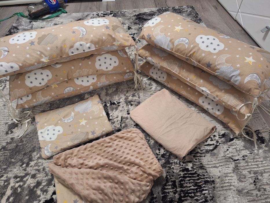 Set pătuț bebe – 9 piese