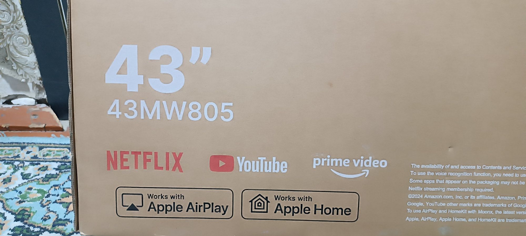 Телевизор MOONX 43 smart FHD LED TV