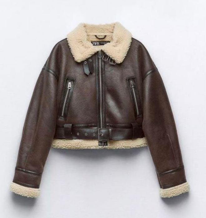 Есенно кафяво яке Zara