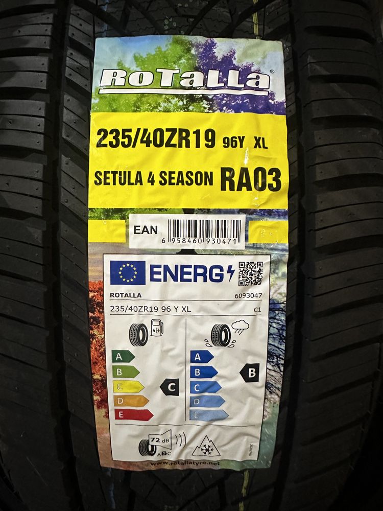 Нови всесезонни ROTALLA SETULA 4 SEASON RA03 235/40R19 96Y XL НОВ DOT