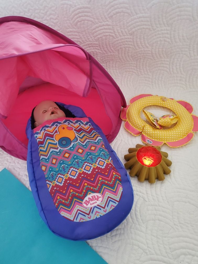 Baby born play and fun camping set