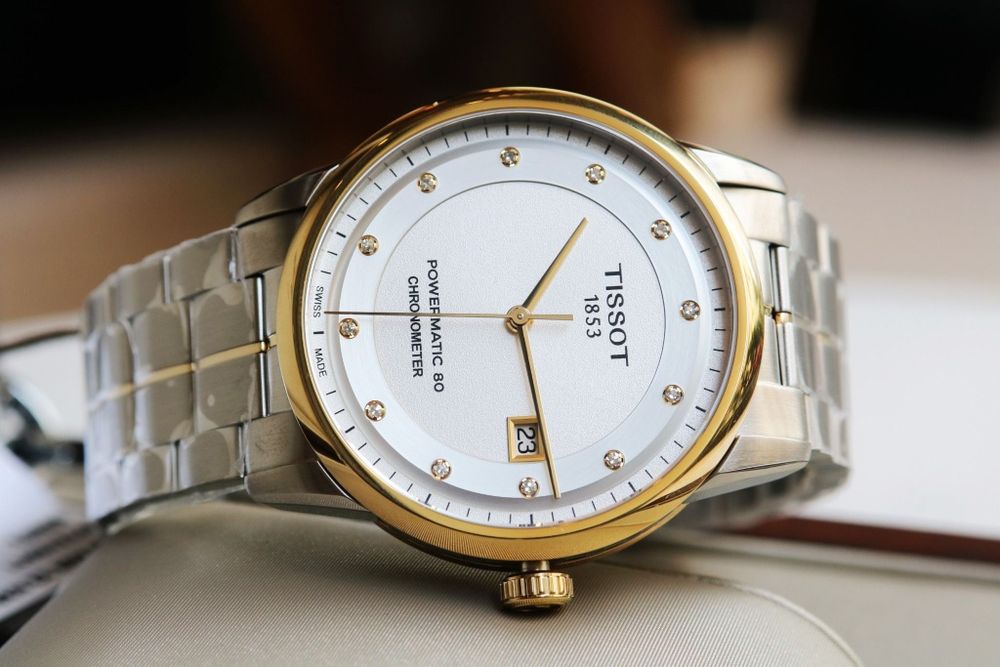 Ceas Tissot, Automatic (Powermatic 80), cu diamante, COSC