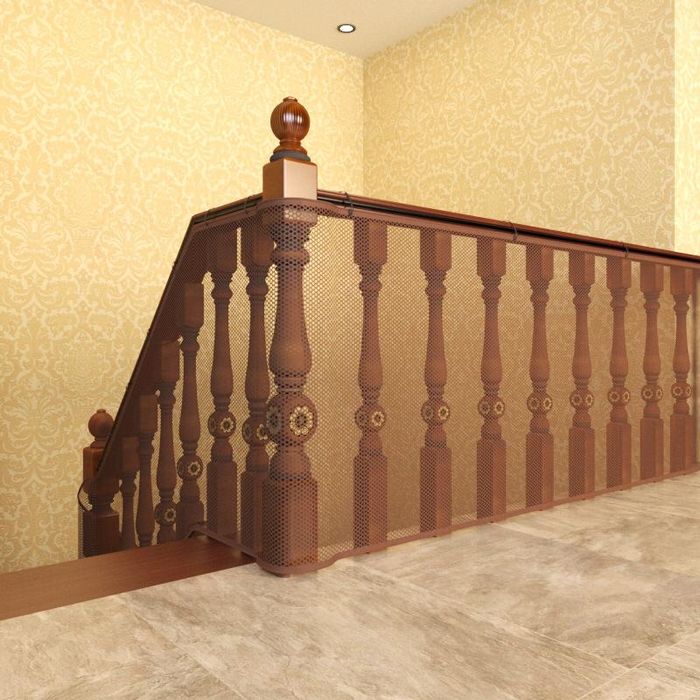 Сетки ограждения на перила лестницу