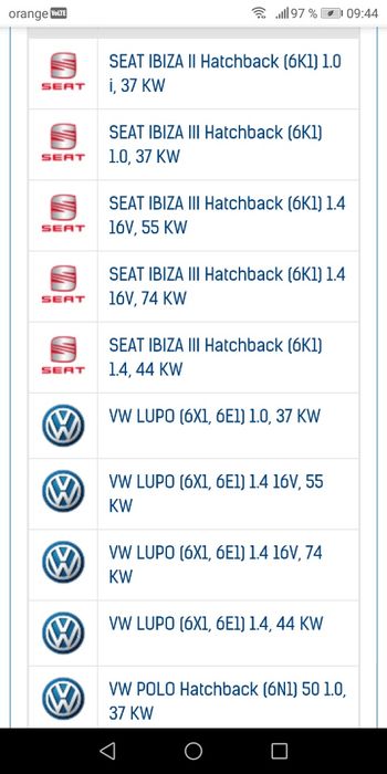 Baie ulei seat/vw