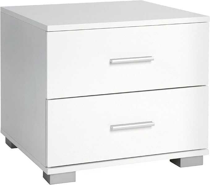 MIADOMODO Комплект от 2 нощни шкафчета - 40x40x35 см, бели