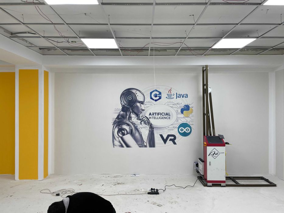 Robot-rassom.Робот-художник.3D роспись стен.Xudojnik.Devor.Rasm.Рассом