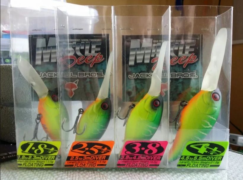 Voblere JACKALL Mascle Deep si Aragon. Made in Japan. NOI!