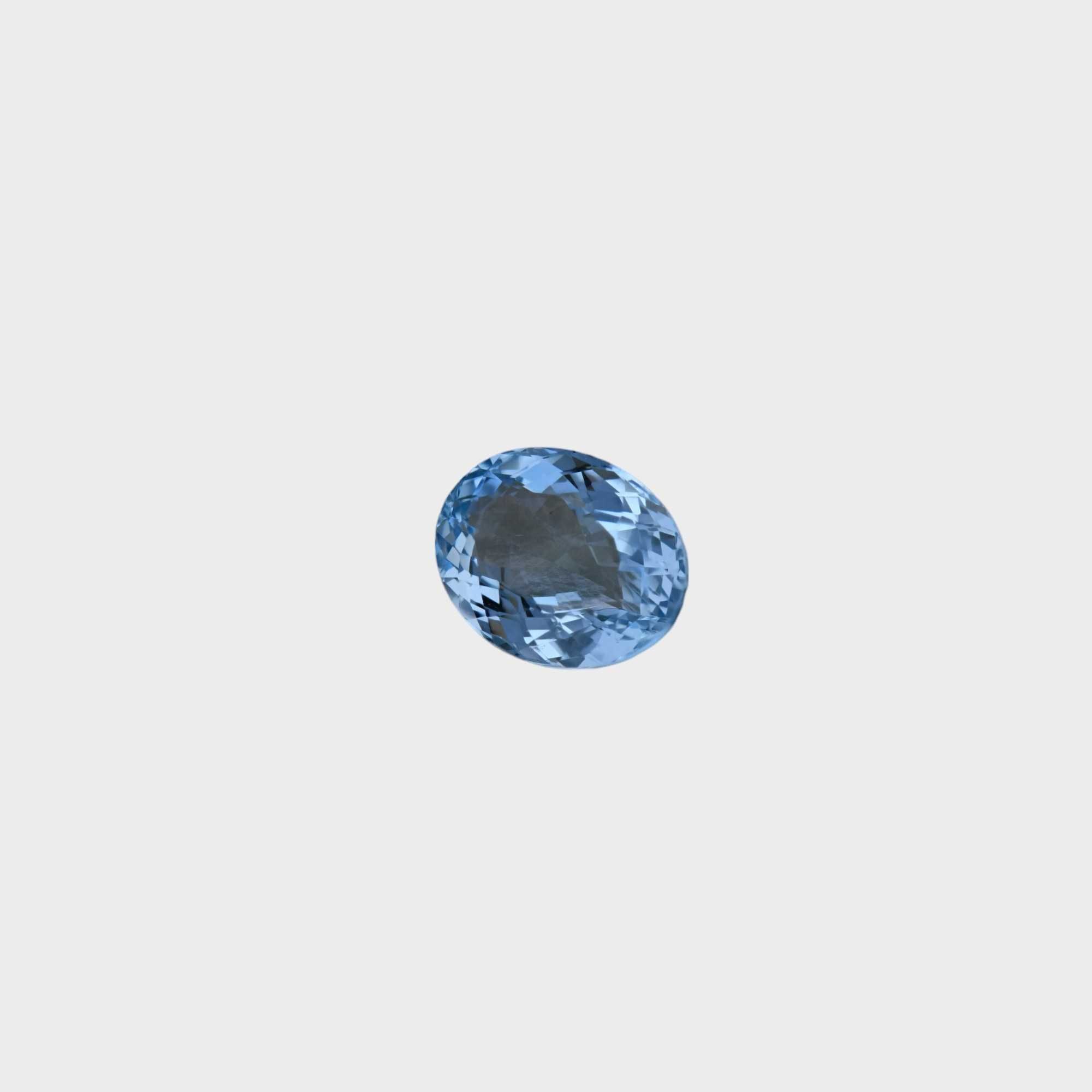 Aquamarin oval 2,28 ct., certificare ALGT Antwerp(10031)