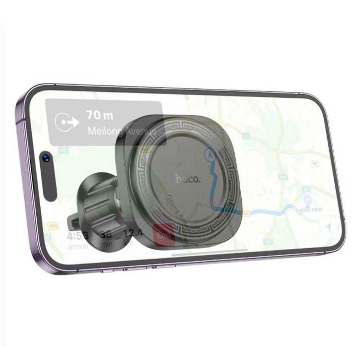 Suport Auto Hoco MagSafe compatibil cu huse iPhone / Samsung