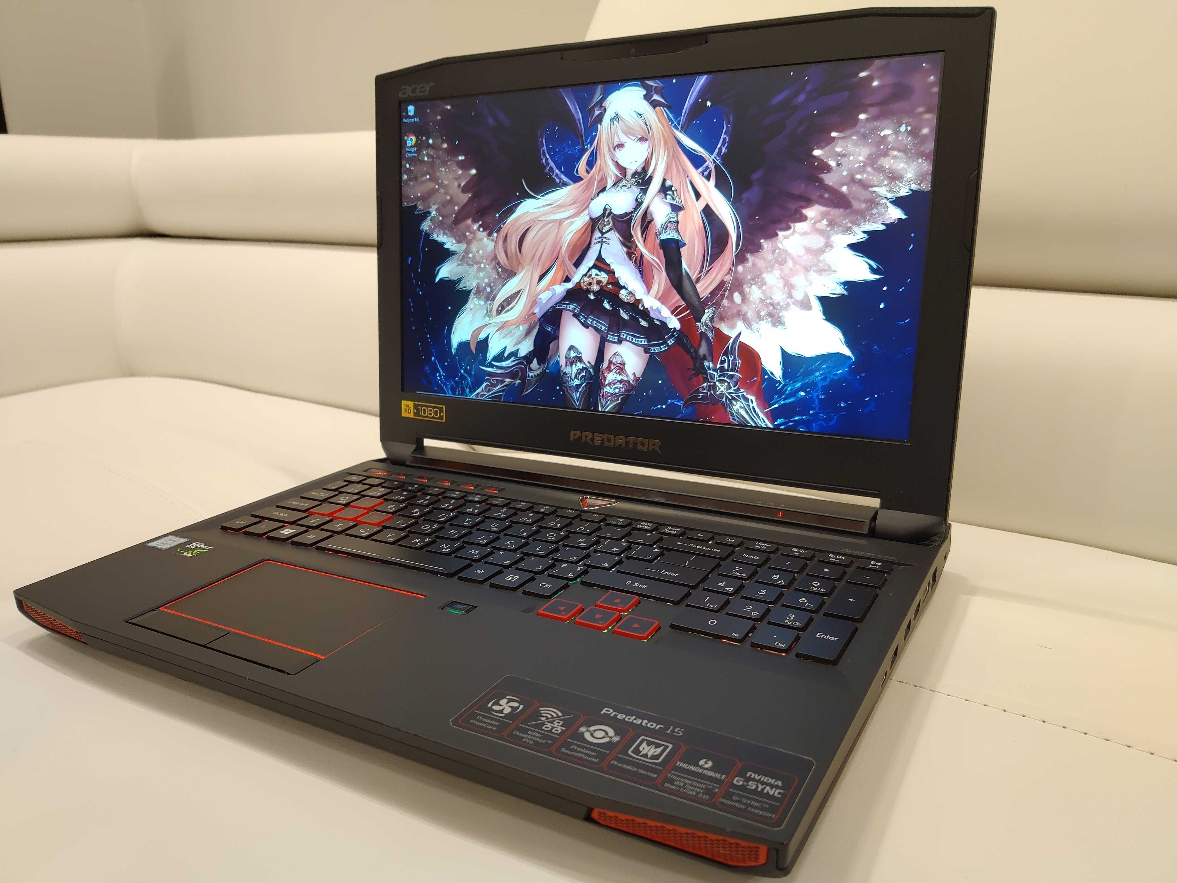 laptop ACER PREDATOR, intel core i7 ,32 gb ram, video 8 GB ,17,3 inch