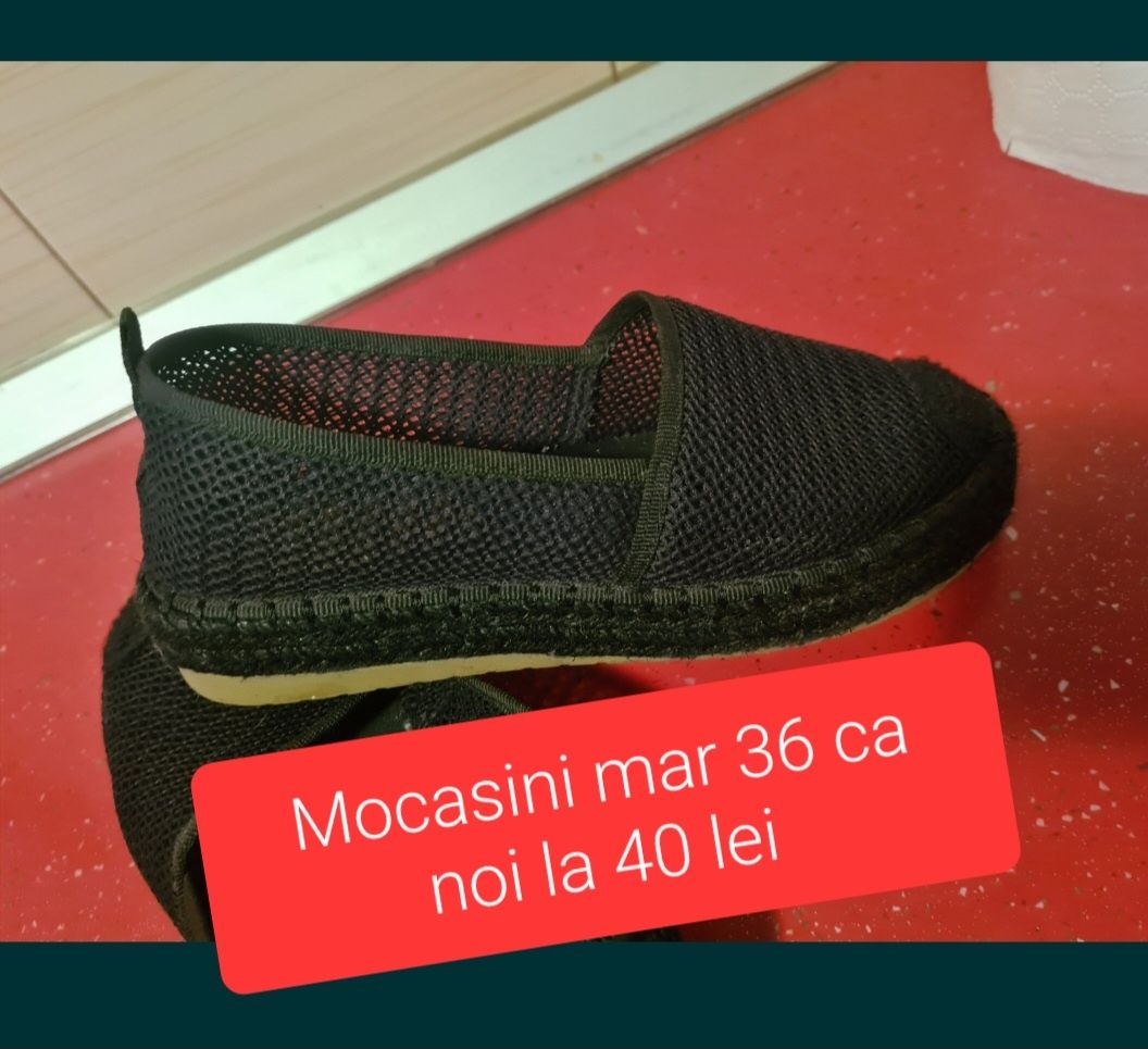 Mocasini , mar 36 și 37 la 40 lei perechea Timișoara