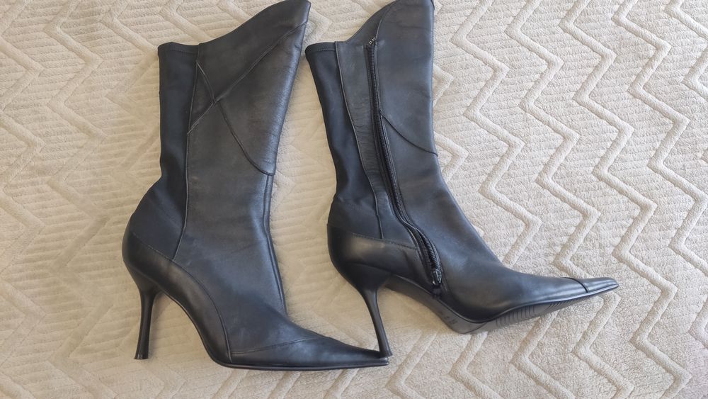 Кожанные сапожки