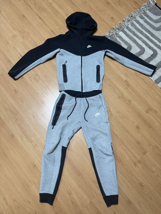 Nike tech fleece сиво/черно