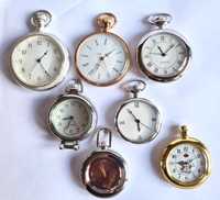 7 ceasuri de buzunar vintage (NOS), pentru colecționari