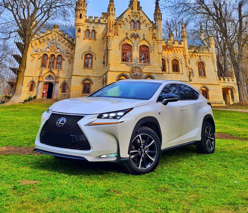 Lexus NX200T F-Sport,Benzina 2.0/240cp!4x4,FULL,Piele rosie,alb perlat