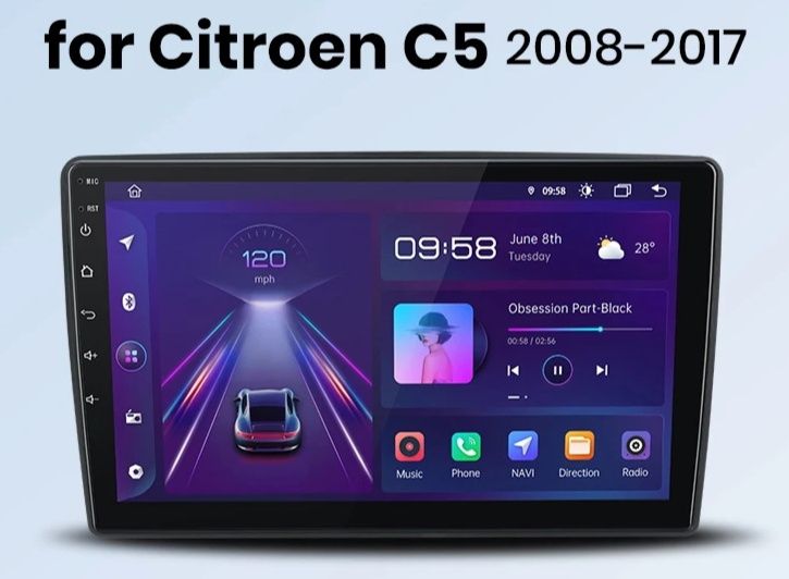 Citroen C5 мултимедия Android GPS Навигация