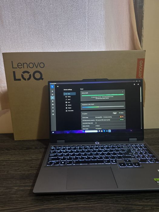 Lenovo LOQ 15ARP9 / RTX 4070 / Ryzen 7 / 22 цикъла / 12м гаранция