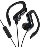 Спортни слушалки JVC HA-EBR25-B-E, кабелни слушалки с микрофон