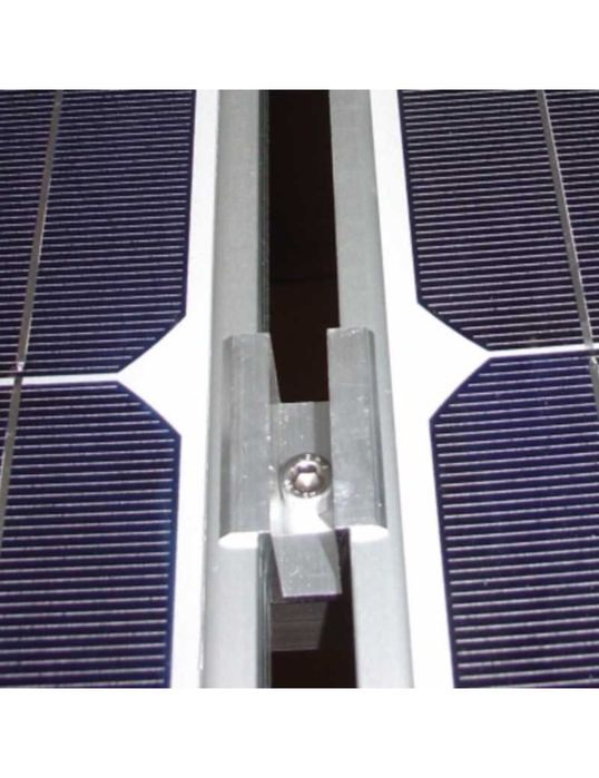 SET Clemă îmbinare panou solar șurub inox M8x25 și piuliță
