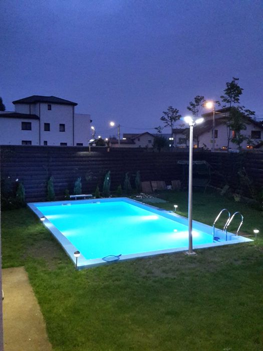 Lampa LED solara 400 W cu stalp 3 m