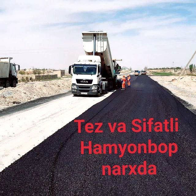 Asfalt yotqizamiz Toshkent shahar va Toshkent Viloyat bo'ylab Asfalt