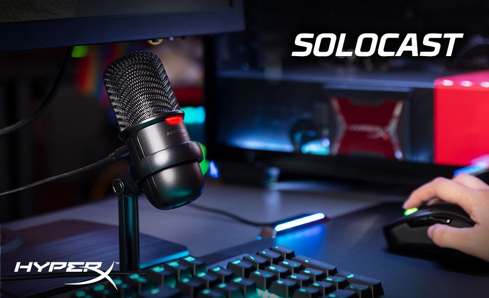 USB Микрофон HyperX Solocast для стримеров и создателей контентов