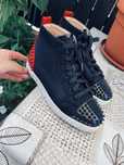 Adidasi cu tepi stil louboutin