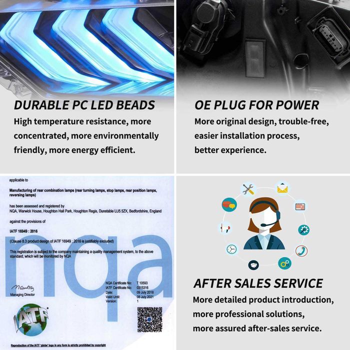 Комплект RGB фарове с динамични мигачи за Форд Мустанг 2018- Mustang