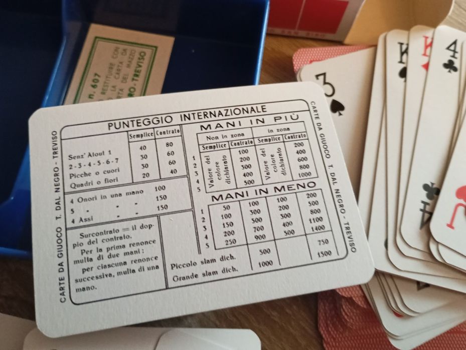 Set cărți de joc Dal Negro din 1971