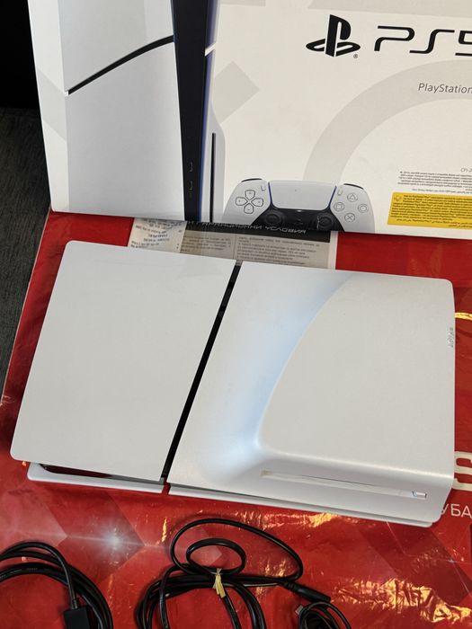 КАТО НОВ Sony Playstation 5 Slim Technopolis Гаранция 2027  White PS5