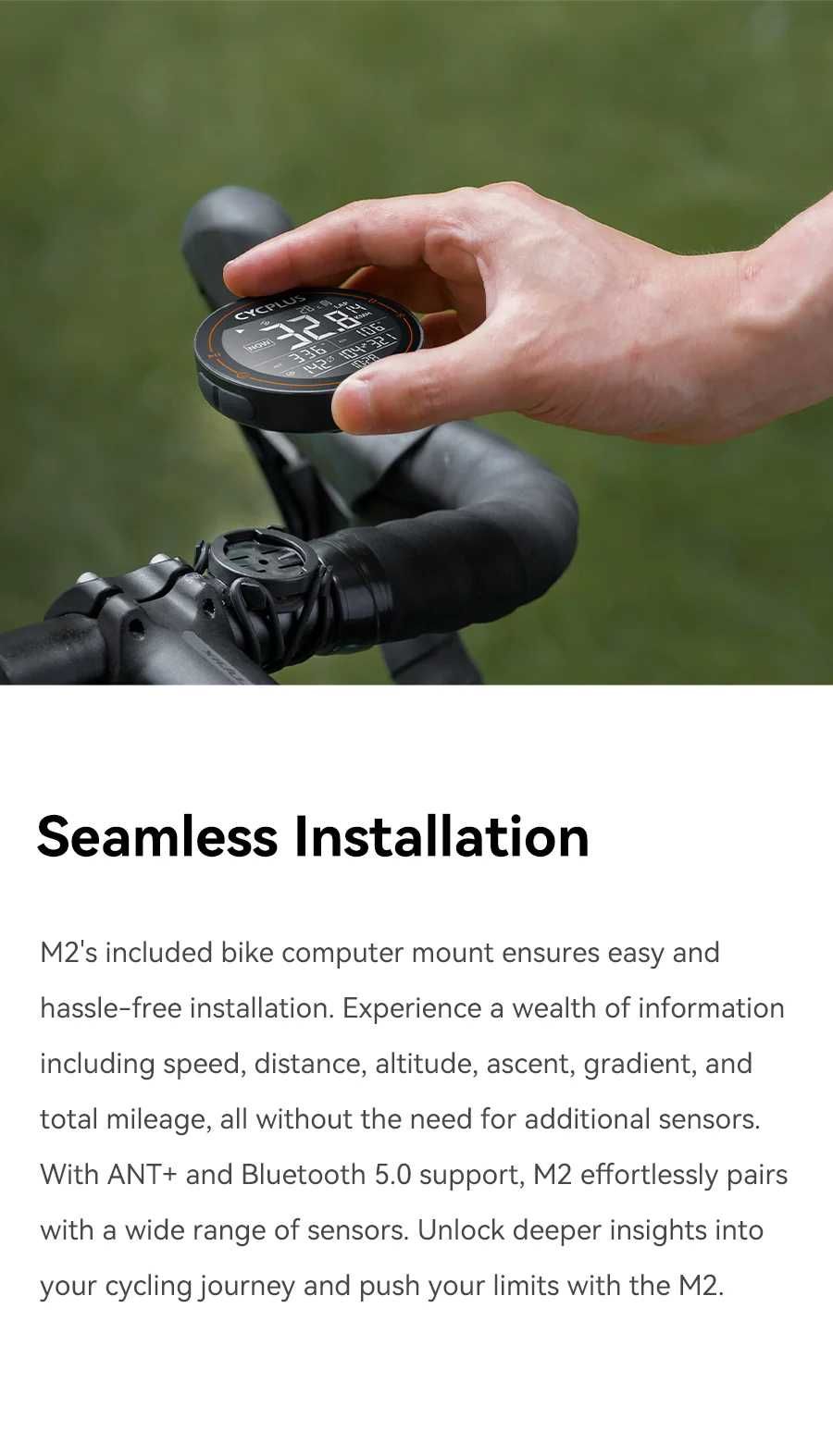 Cycplus M2 Bike GPS компютър за велосипед