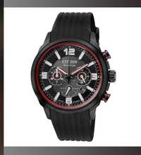 Citizen Eco-Drive Chronograph Black Strap Watch CA4386-10E