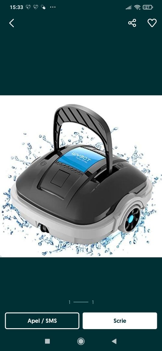 Robot de curățare pentru fundul piscinei
