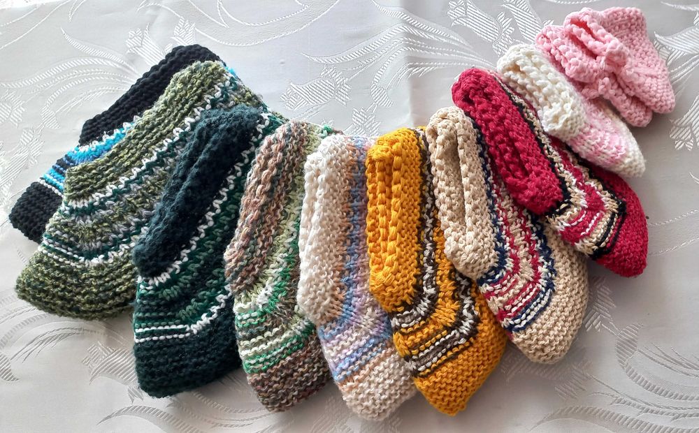 Домашно плетени терлици (мъжки, дамски и детски)