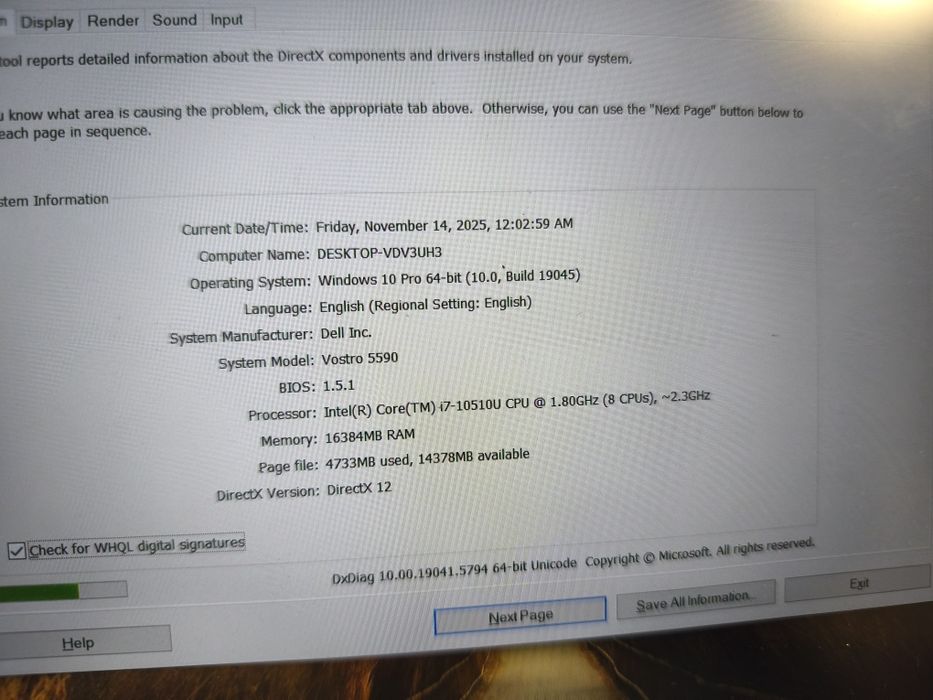 Laptop gaming dell i7 a10a Ram 16Gb Gtx 4Gb ssd 512 GTA CSGO FORTNITE