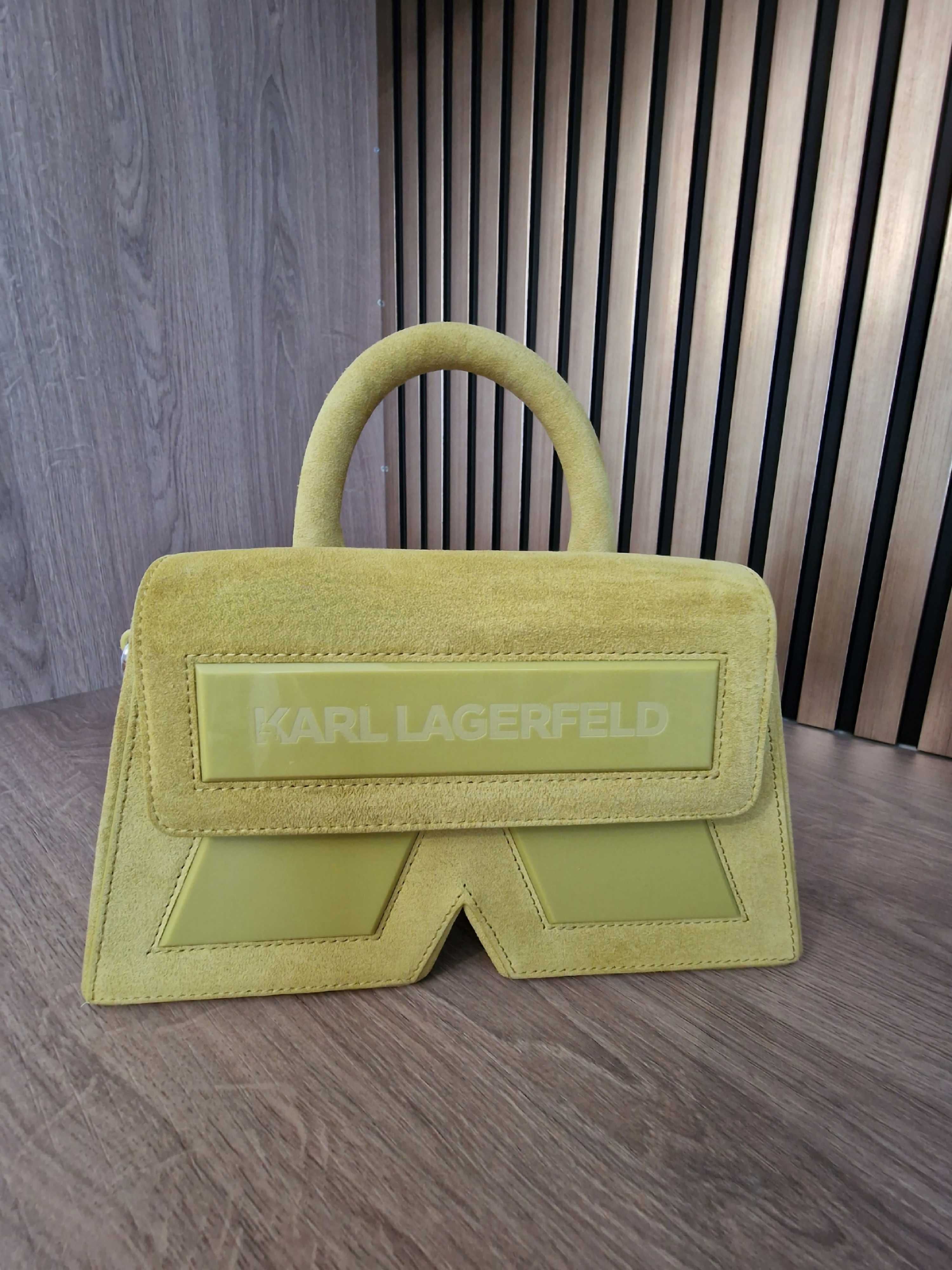 Чанта Karl Lagerfeld IKON K suede