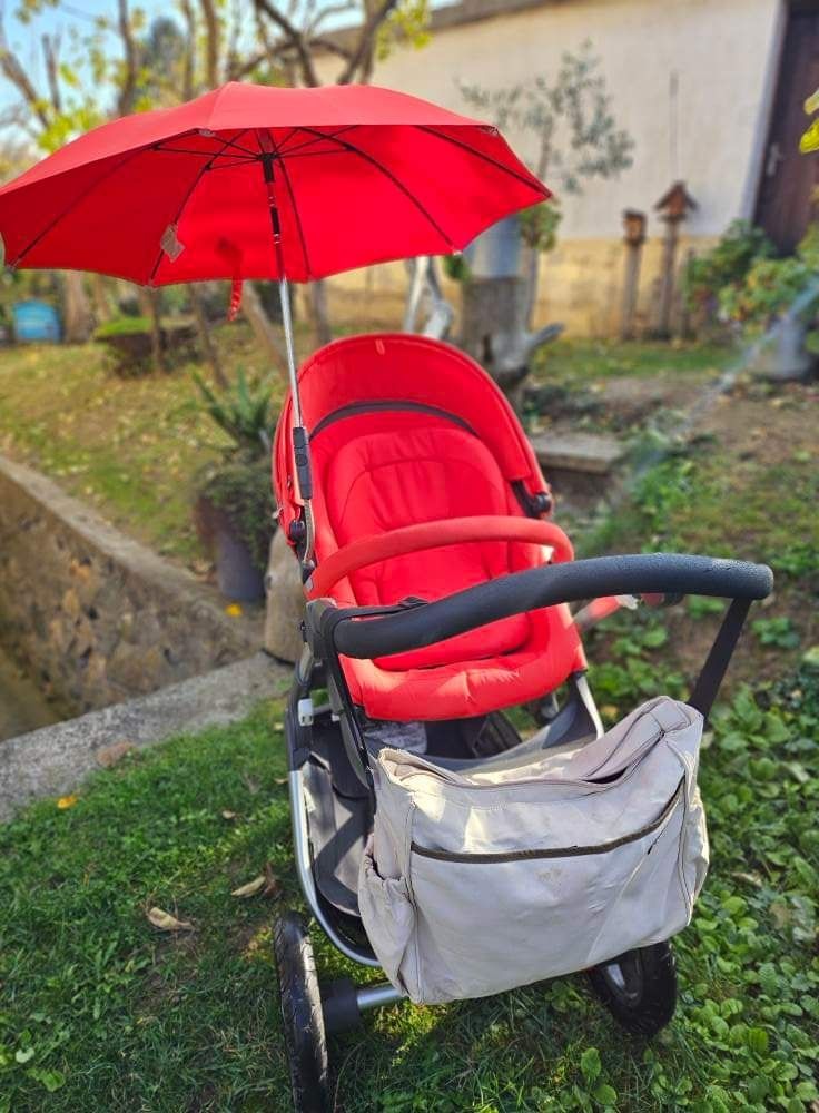 Детска количка Stokke trailz с включени всички аксесоари и зимно чувал