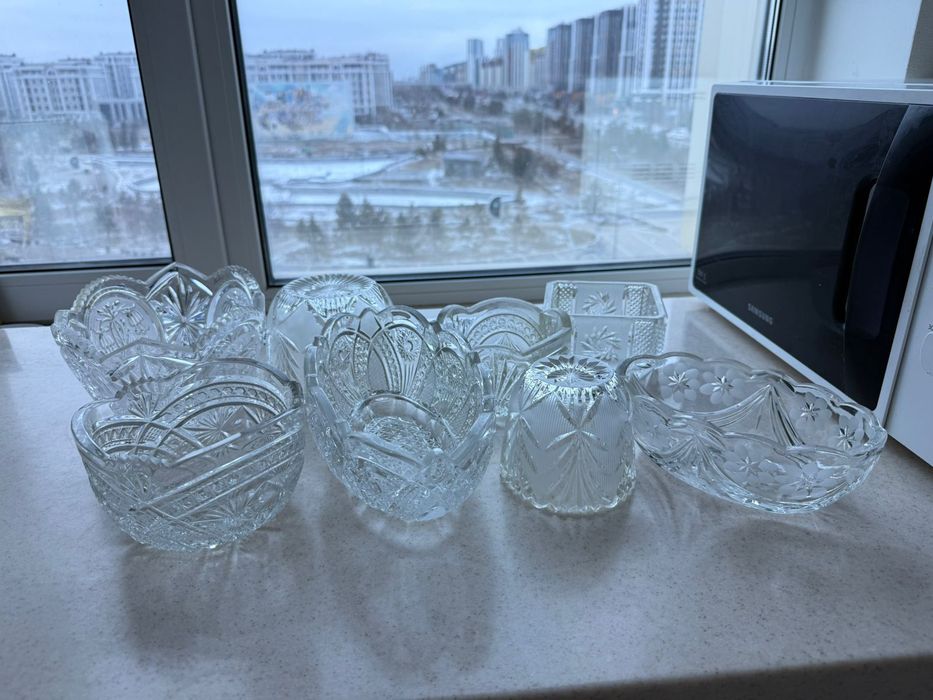 Хрусталь советская , вазы