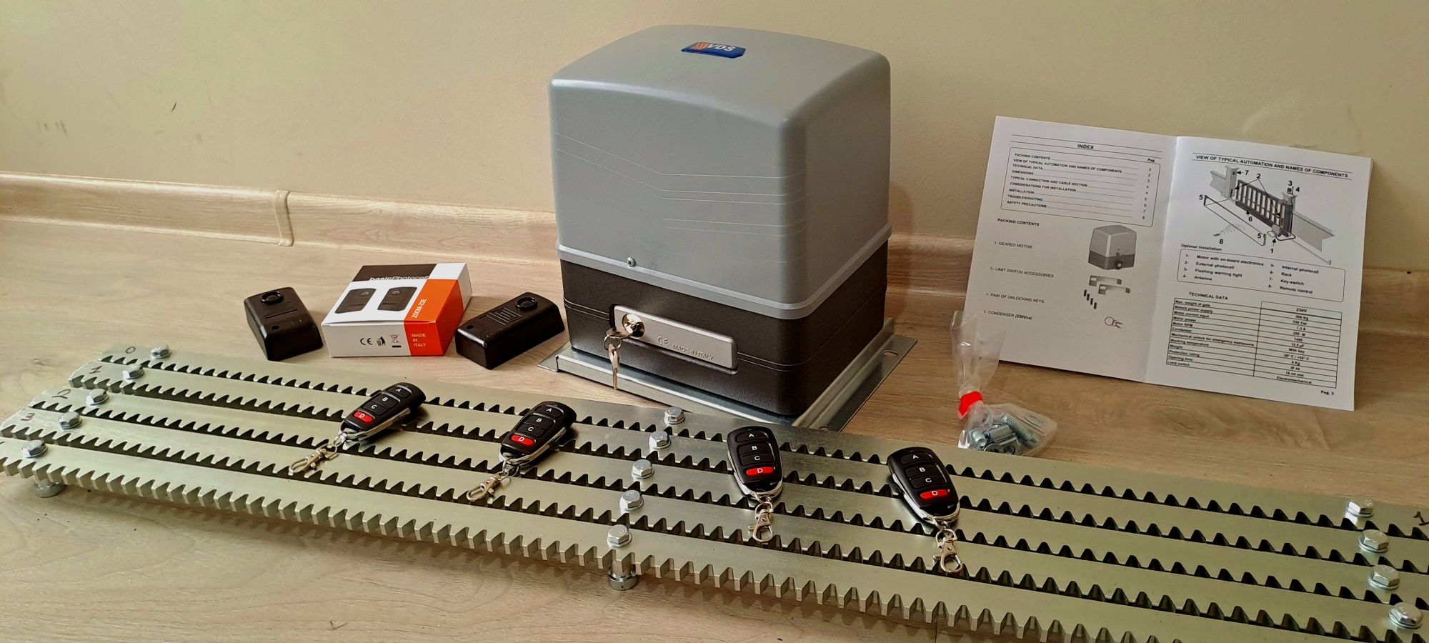 Мотори за плъзгащи врати 600кг / 250w