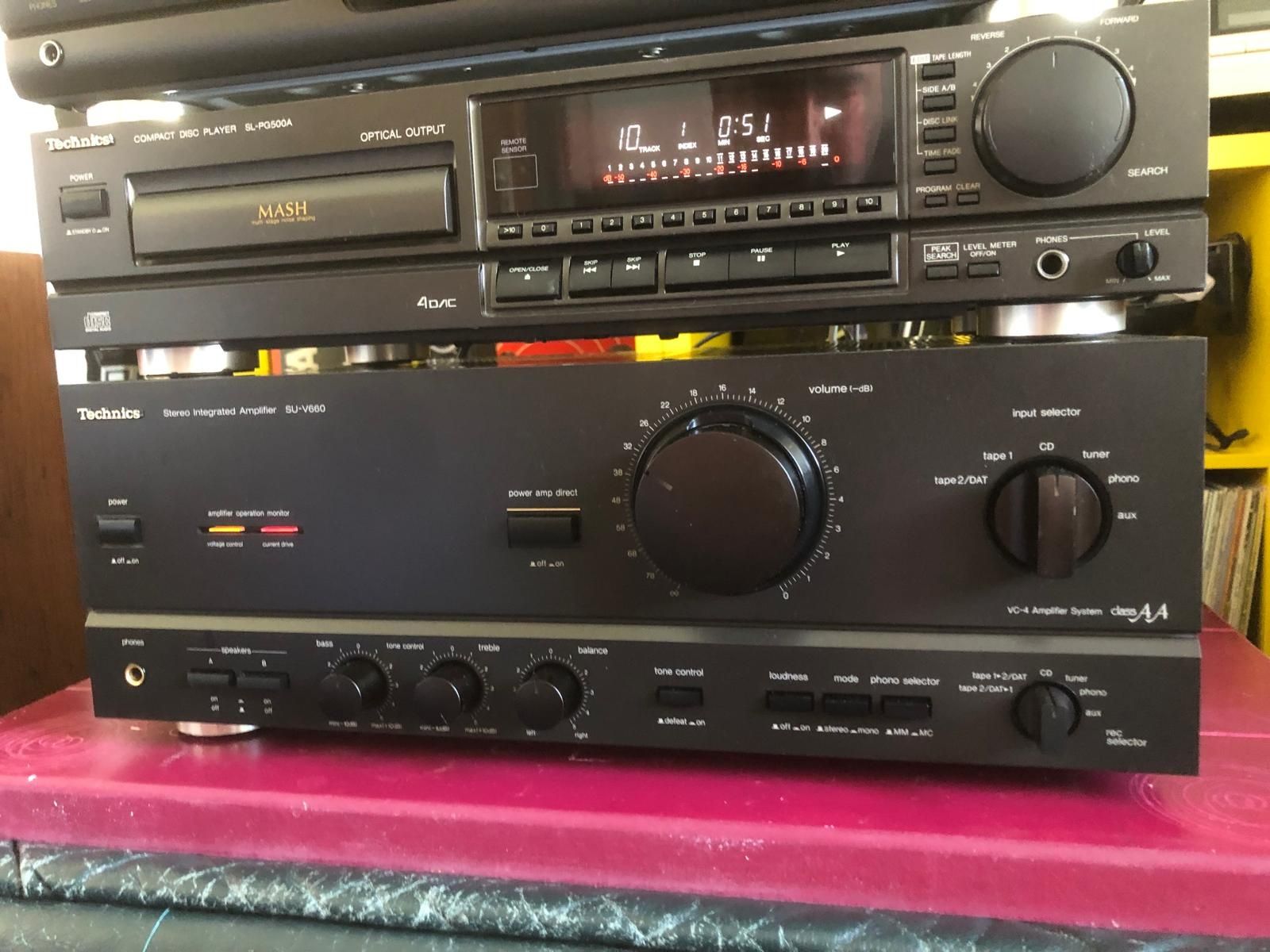 Linie Technics SU-V 660, Cd  Technics SL-PG500a, Technics RS-BX 501