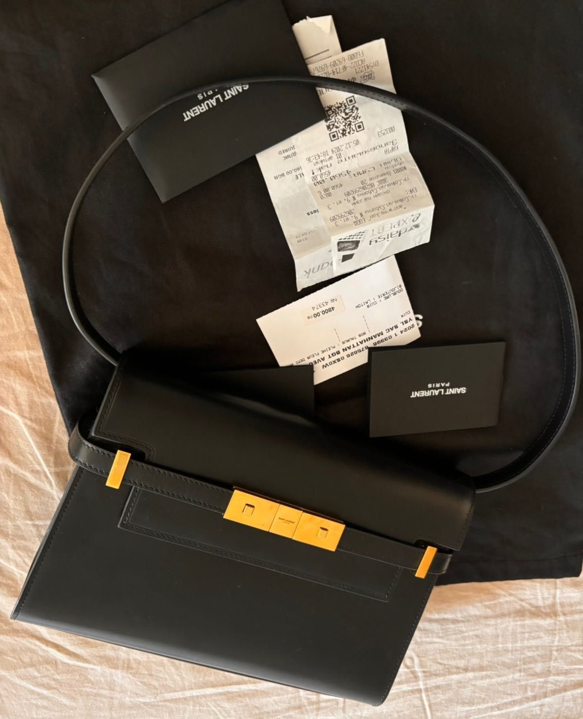 Saint Laurent чанта оригинална с касова бележка