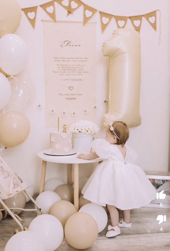 Нарядное платье для девочек 1-5 лет