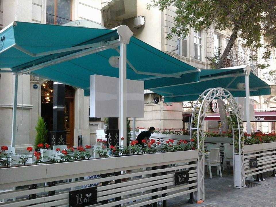 T Markiza Tent. Kafe restoran villa va uylar uchun soyabonlar.