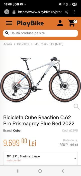 Cube reaction pro C62 nou