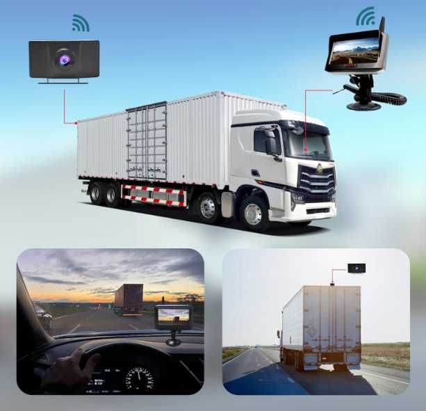 MHCABSR комплект WiFi камера за заден ход с монитор, 4.3-инчов монитор