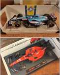 Macheta 1:18 F1 Alpine A522 Fernando Alonso 2022 Ferrari SF-23 Leclerc
