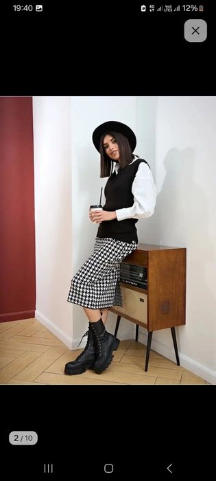 Юбка теплая миди